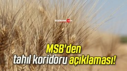 MSB’den tahıl koridoru açıklaması!