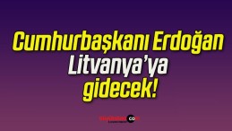 Cumhurbaşkanı Erdoğan Litvanya’ya gidecek!