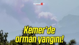 Kemer’de orman yangını!