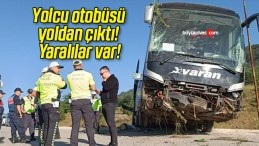 Yolcu otobüsü yoldan çıktı! Yaralılar var!