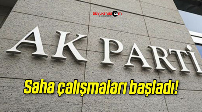 Saha çalışmaları başladı!