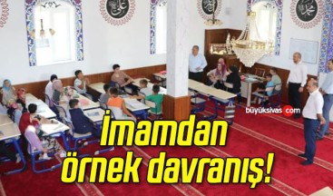 İmamdan örnek davranış!