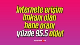 İnternete erişim imkanı olan hane oranı yüzde 95.5 oldu!