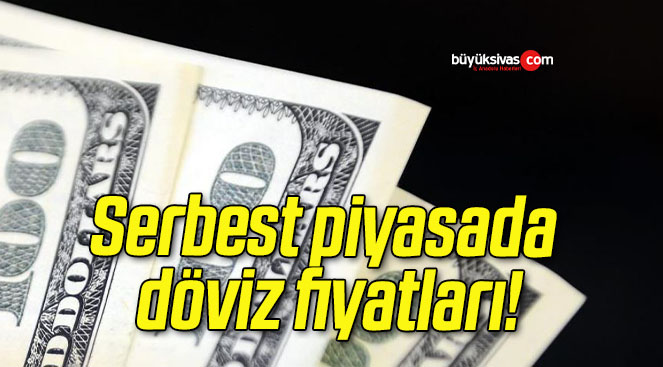 Serbest piyasada döviz fiyatları!