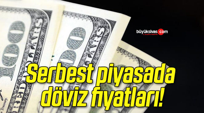 Serbest piyasada döviz fiyatları!