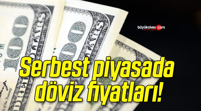 Serbest piyasada döviz fiyatları!