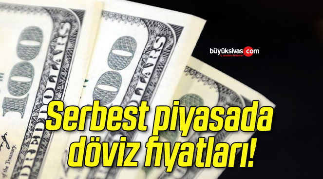 Serbest piyasada döviz fiyatları!