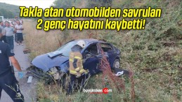 Takla atan otomobilden savrulan 2 genç hayatını kaybetti!