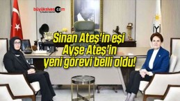 Sinan Ateş’in eşi Ayşe Ateş’in yeni görevi belli oldu!