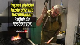 İnşaat çivisini kesip ağzı hiç bozulmadan kağıdı da kesebiliyor!