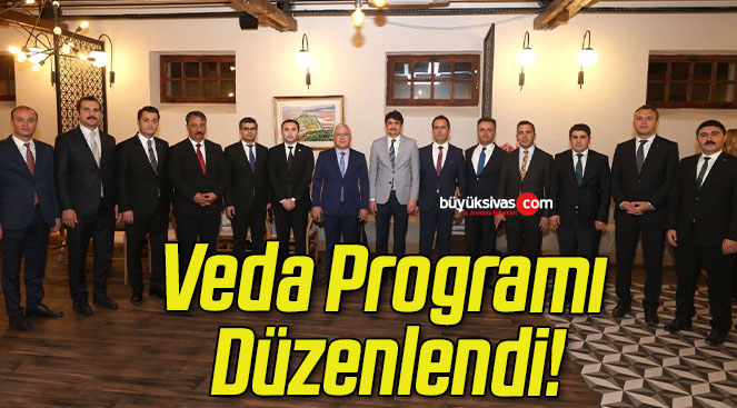 Veda Programı Düzenlendi!