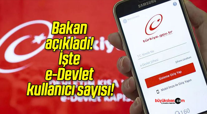 Bakan açıkladı! İşte e-Devlet kullanıcı sayısı!