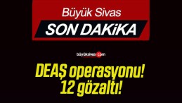 DEAŞ operasyonu! 12 gözaltı!