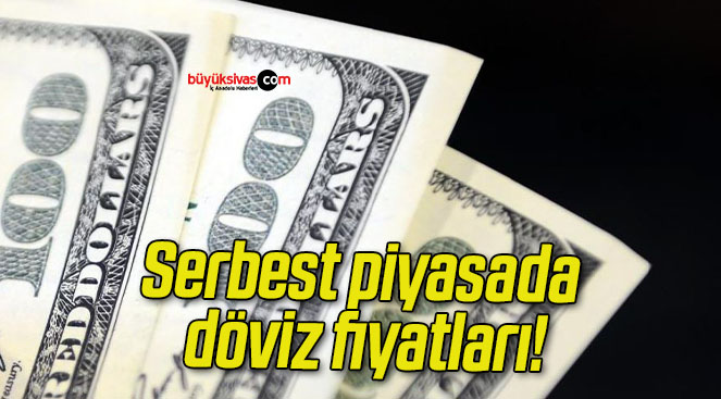 Serbest piyasada döviz fiyatları!