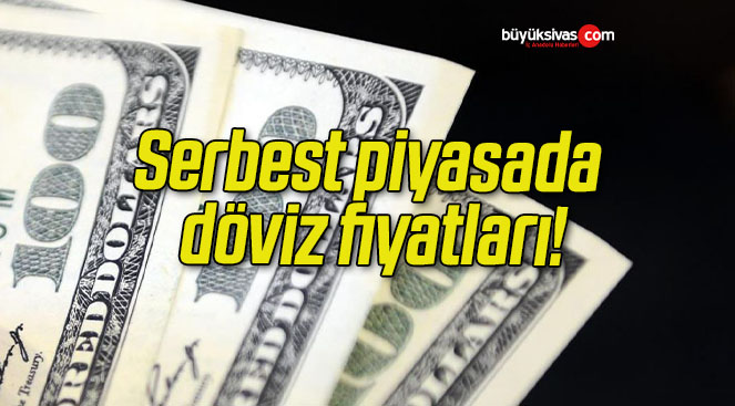 Serbest piyasada döviz fiyatları!