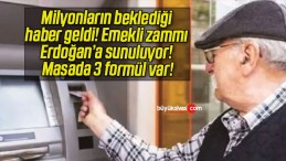 Milyonların beklediği haber geldi! Emekli zammı Erdoğan’a sunuluyor! Masada 3 formül var!