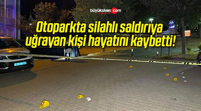 Otoparkta silahlı saldırıya uğrayan kişi hayatını kaybetti!