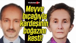 Meyve bıçağıyla kardeşinin boğazını kesti!