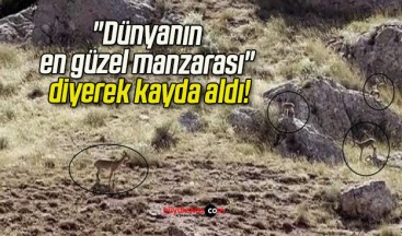 “Dünyanın en güzel manzarası” diyerek kayda aldı!