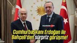 Cumhurbaşkanı Erdoğan ile Bahçeli’den sürpriz görüşme!