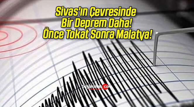 Sivas’ın Çevresinde Bir Deprem Daha! Önce Tokat Sonra Malatya!