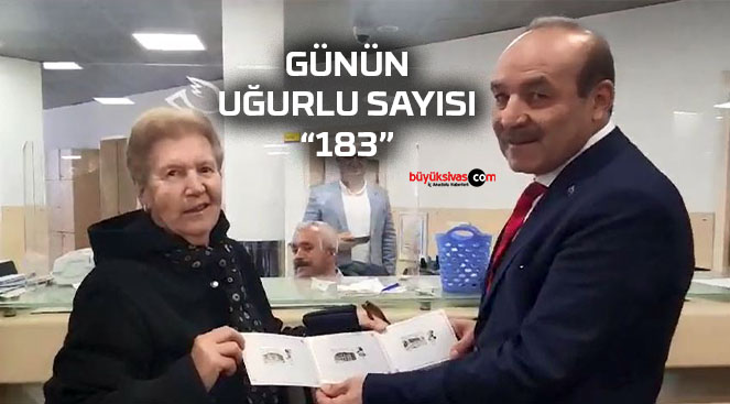 PTT’de 183. yıla özel 183. müşteriye özel basılmış pul hediye edildi