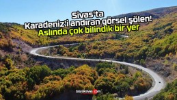 Sivas’ta Karadeniz’i andıran görsel şölen! Aslında çok bilindik bir yer