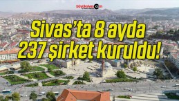 Sivas’ta 8 ayda 237 şirket kuruldu!