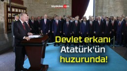 Devlet erkanı Atatürk’ün huzurunda!