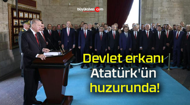 Devlet erkanı Atatürk’ün huzurunda!