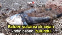 Belden yukarısı olmayan kadın cesedi bulundu!