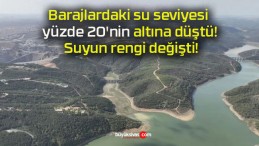 Barajlardaki su seviyesi yüzde 20’nin altına düştü! Suyun rengi değişti!