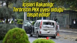 İçişleri Bakanlığı: Teröristin PKK üyesi olduğu tespit edildi!