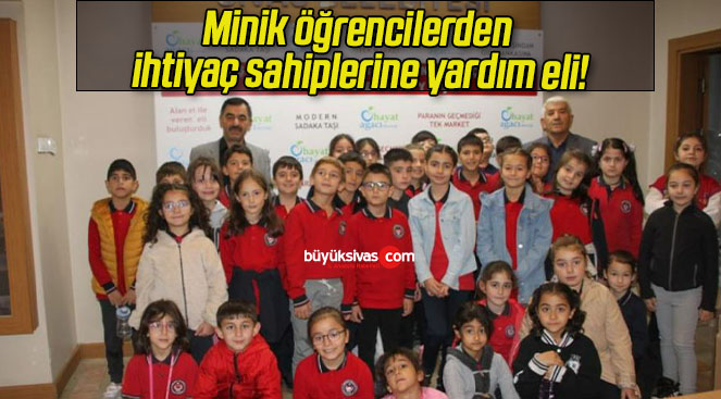 Minik öğrencilerden ihtiyaç sahiplerine yardım eli!