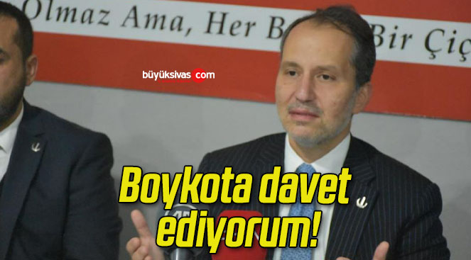 Boykota davet ediyorum!