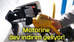 Motorine dev indirim geliyor!