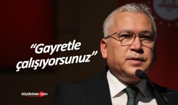 Vali Şimşek: “Gayretle çalışıyorsunuz”