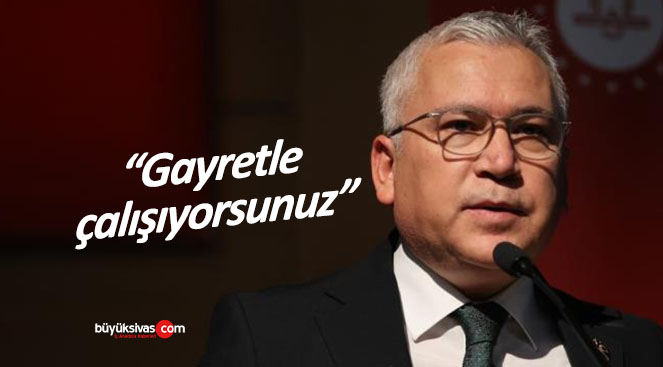 Vali Şimşek: “Gayretle çalışıyorsunuz”