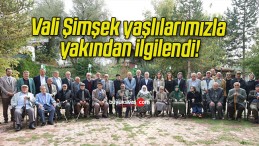 Vali Şimşek yaşlılarımızla yakından ilgilendi!