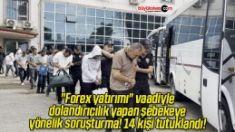 “Forex yatırımı” vaadiyle dolandırıcılık yapan şebekeye yönelik soruşturma! 14 kişi tutuklandı!