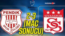 Pendikspor 2 Sivasspor 3 (Maç Sonucu)