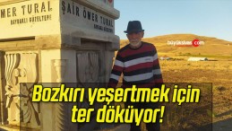 Bozkırı yeşertmek için ter döküyor!