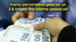 Kamu personeline gelecek yıl 2.6 trilyon lira ödeme yapılacak!