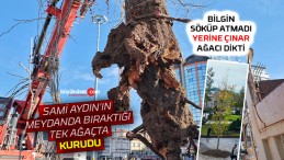 Başkan Bilgin söküp atmadı! Kuruyanı yenisi ile değiştirdi