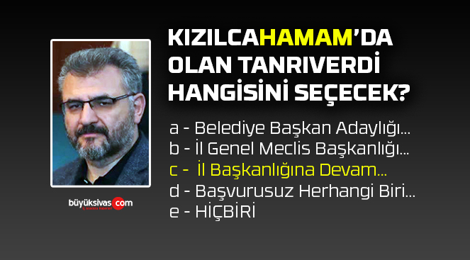 AK Parti Sivas İl Başkanı Yusuf Tanrıverdi’nin önündekiler ve gönlündeki