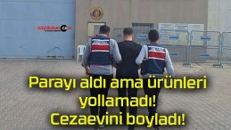 Parayı aldı ama ürünleri yollamadı! Cezaevini boyladı!