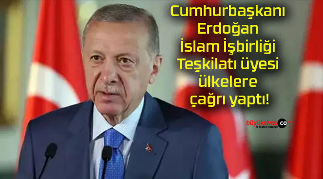 Cumhurbaşkanı Erdoğan İslam İşbirliği Teşkilatı üyesi ülkelere çağrı yaptı!