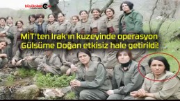 MİT’ten Irak’ın kuzeyinde operasyon Gülsüme Doğan etkisiz hale getirildi!