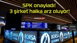 SPK onayladı! 3 şirket halka arz oluyor!