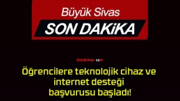 Öğrencilere teknolojik cihaz ve internet desteği başvurusu başladı!